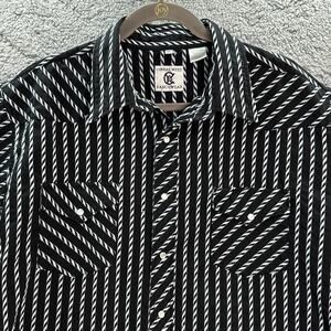 Vintage Corral West Ranch Wear Men's XL Western Pearl Snap Short Sleeve Shirt